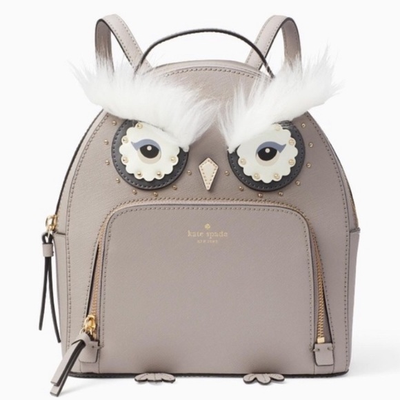 Kate Spade Star Bright Owl Backpack/Key Chain Set - Picture 6 of 8